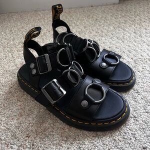 Doc martens griffon alternative brando leather sandals sz 8